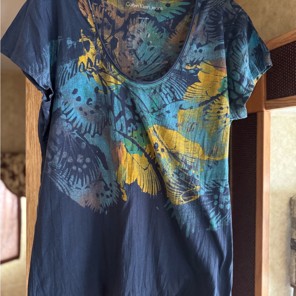 Multicolor large Calvin Klein jeans shirt